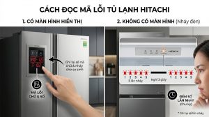 Bảng Mã Lỗi Tủ Lạnh Hitachi ✔️ Tra Cứu 100+ Lỗi F0, F1, C1, C2 Mới Nhất 2026