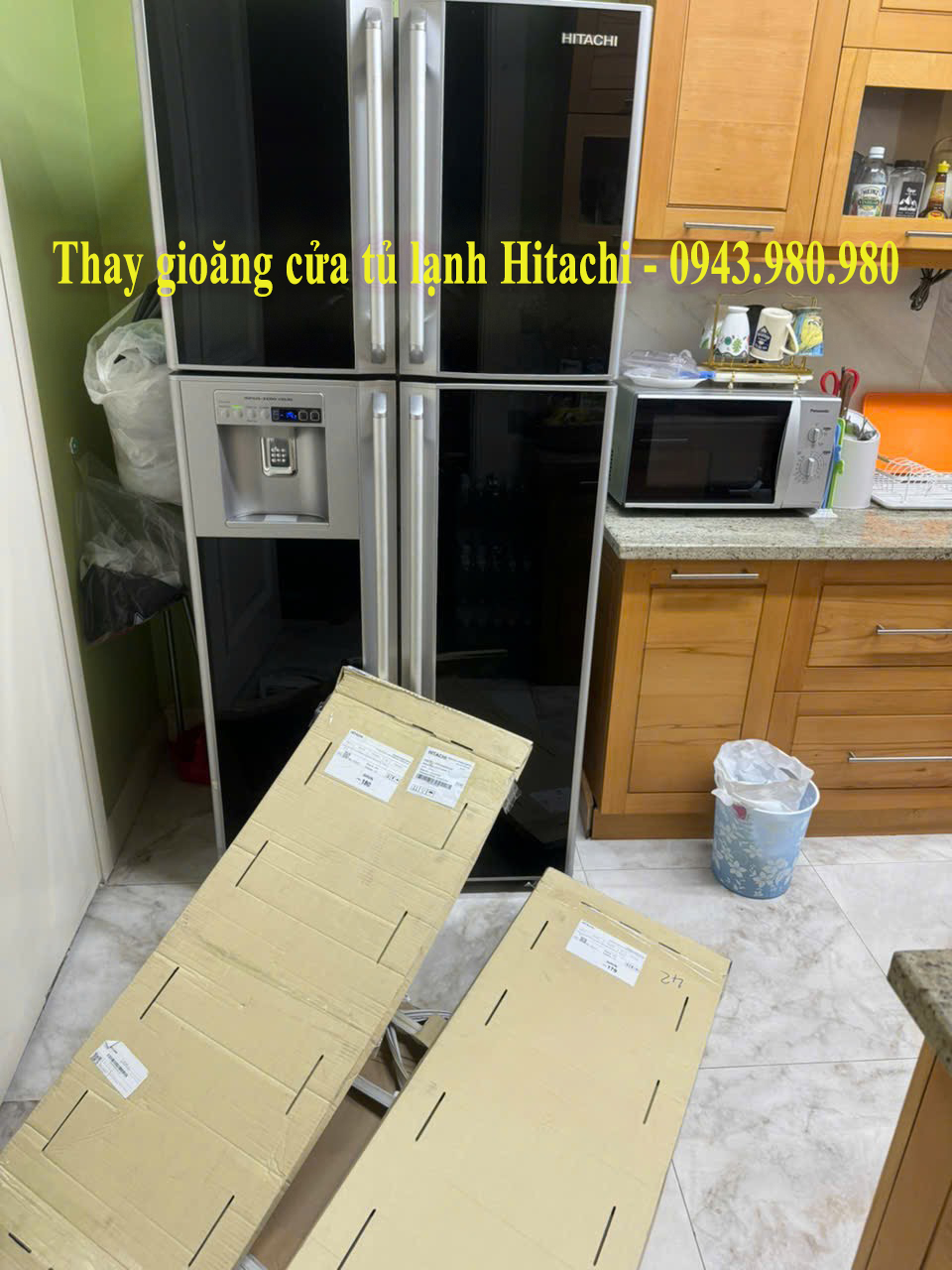 Thay gioăng cửa tủ lạnh Hitachi tại nhà Hà Nội, bán gioăng cao su phù hợp từng model tủ lạnh Hitachi