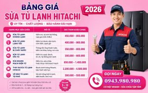 Thợ kiểm tra và báo giá sửa tủ lạnh Hitachi tại nhà Hà Nội