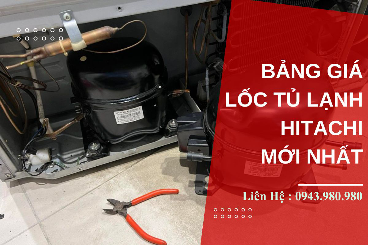 Thợ kiểm tra và thay lốc block tủ lạnh Hitachi tại Hà Nội