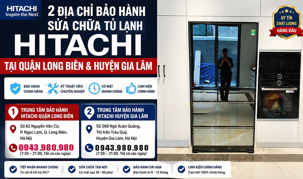 Hitachi Long Biên – Gia Lâm | Tiếp Nhận Bảo Hành